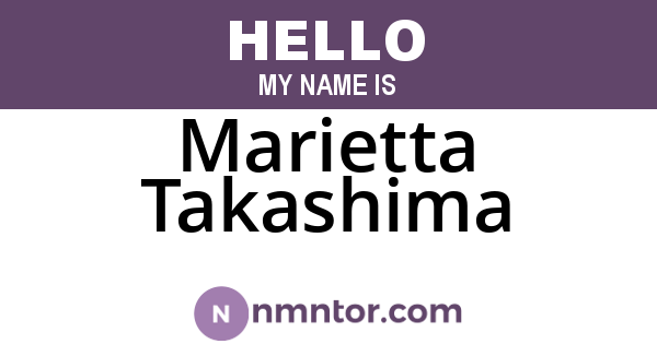 Marietta Takashima