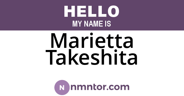 Marietta Takeshita