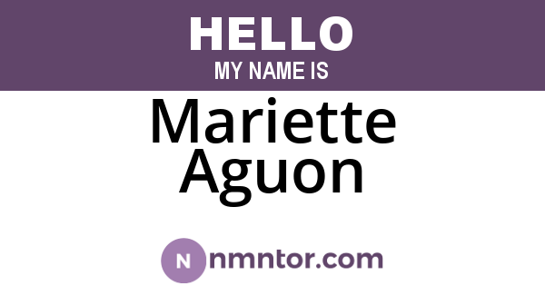 Mariette Aguon