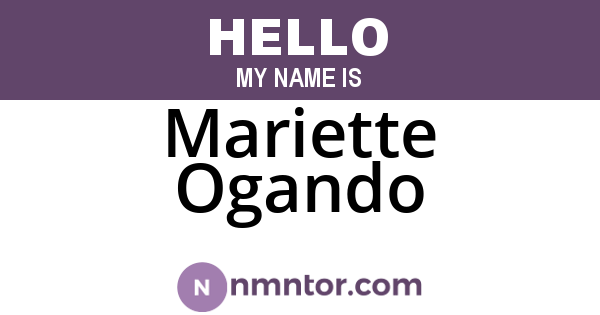 Mariette Ogando