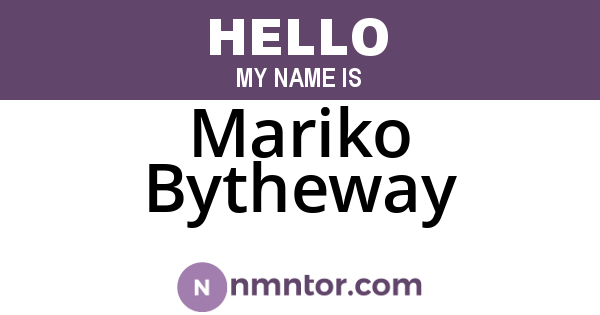 Mariko Bytheway
