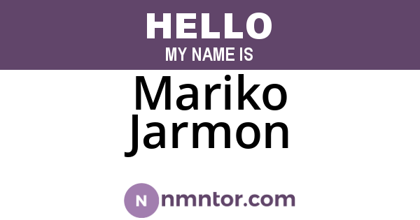Mariko Jarmon