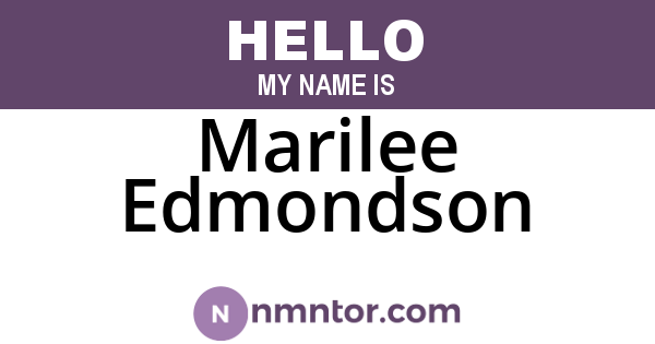 Marilee Edmondson