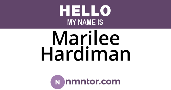 Marilee Hardiman