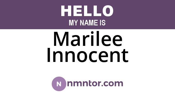 Marilee Innocent