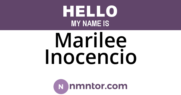 Marilee Inocencio