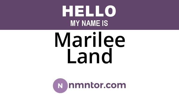 Marilee Land