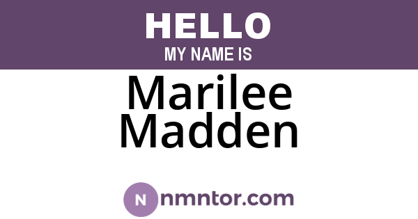 Marilee Madden