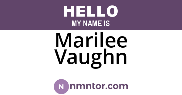 Marilee Vaughn