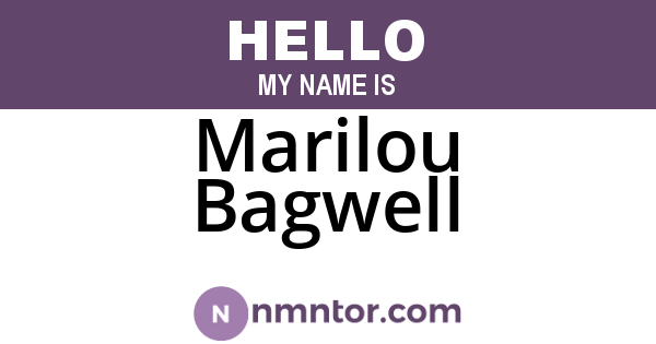 Marilou Bagwell