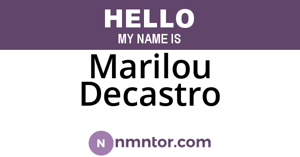 Marilou Decastro
