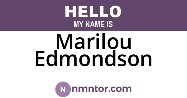 Marilou Edmondson