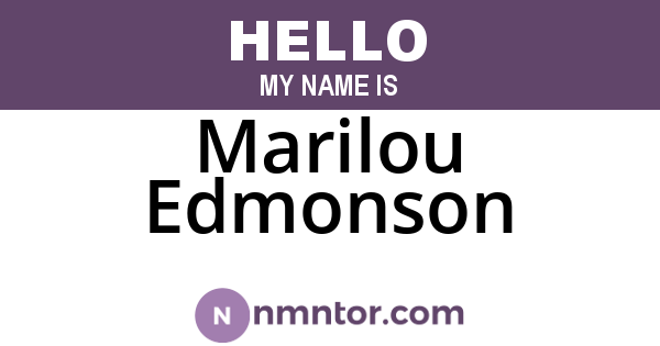 Marilou Edmonson