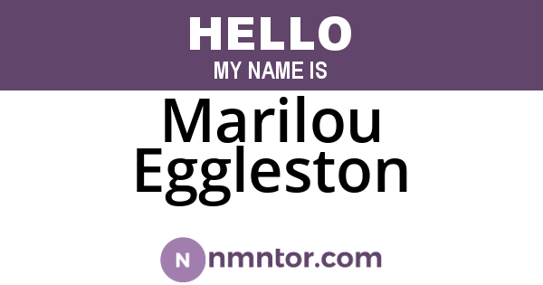 Marilou Eggleston