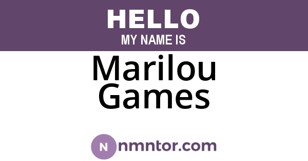 Marilou Games
