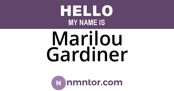 Marilou Gardiner