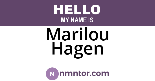 Marilou Hagen