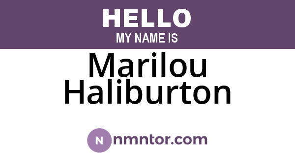Marilou Haliburton