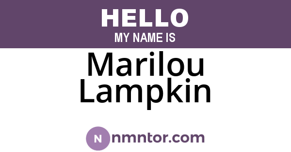 Marilou Lampkin