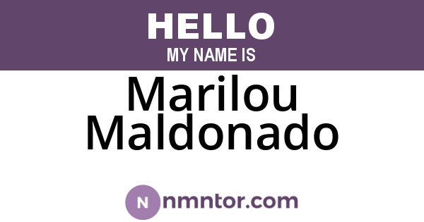 Marilou Maldonado