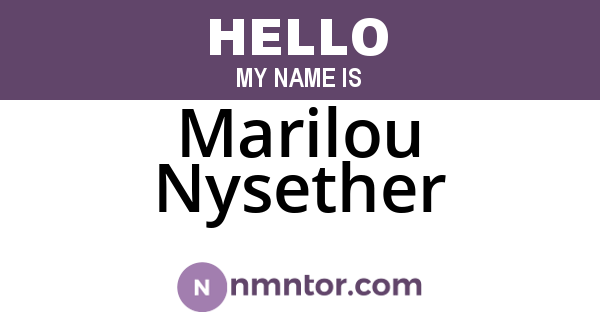 Marilou Nysether