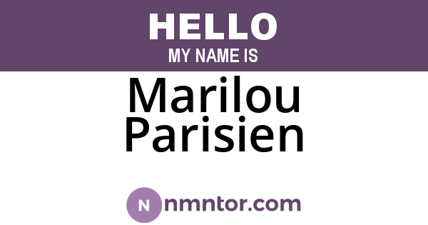 Marilou Parisien