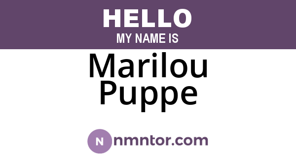 Marilou Puppe