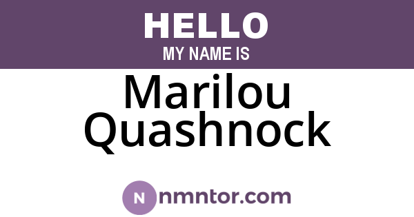 Marilou Quashnock