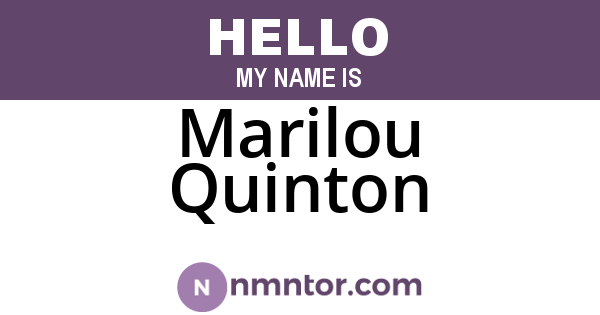 Marilou Quinton