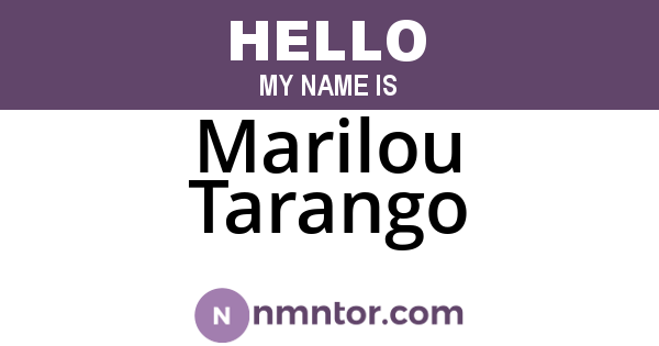 Marilou Tarango