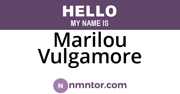 Marilou Vulgamore