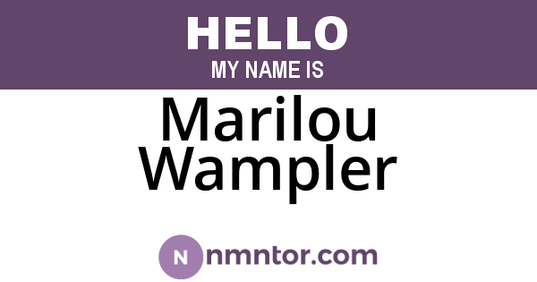 Marilou Wampler