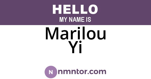 Marilou Yi