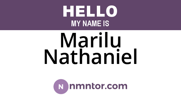 Marilu Nathaniel