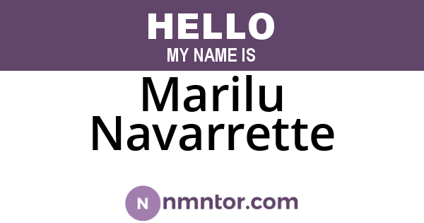 Marilu Navarrette
