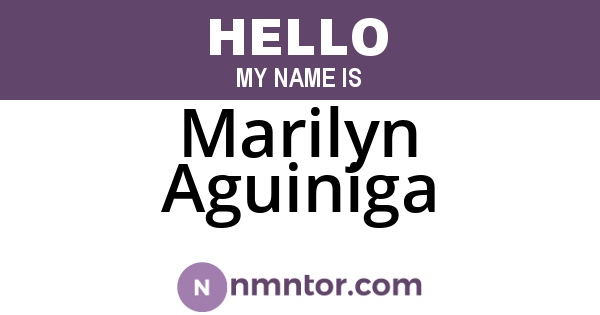 Marilyn Aguiniga