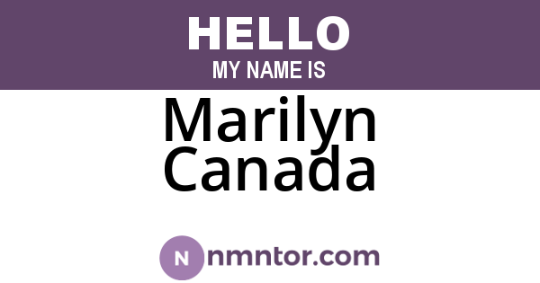 Marilyn Canada