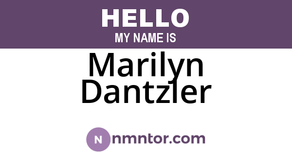 Marilyn Dantzler