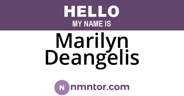 Marilyn Deangelis