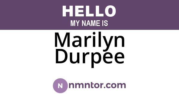 Marilyn Durpee
