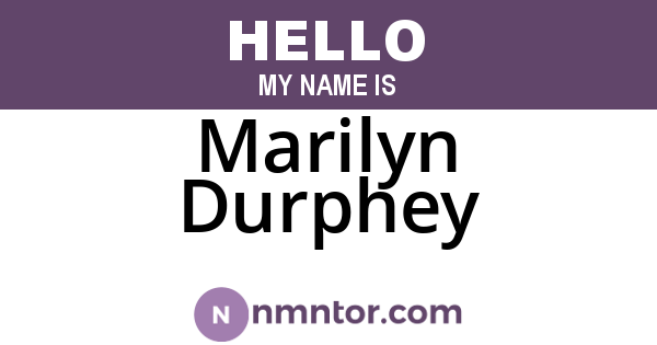Marilyn Durphey