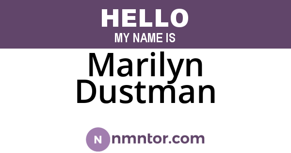 Marilyn Dustman