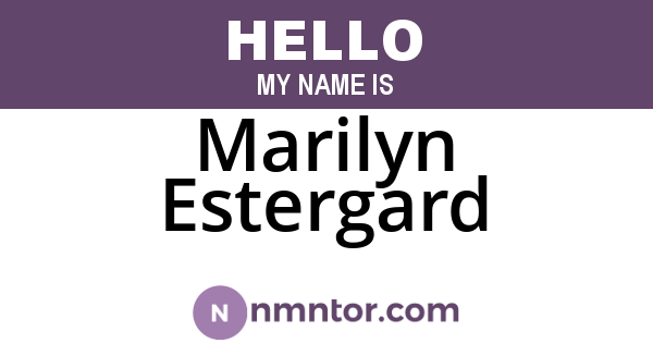Marilyn Estergard
