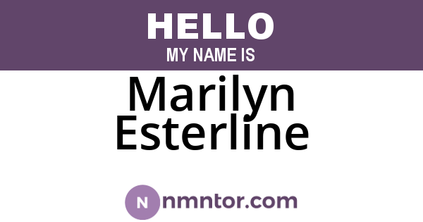 Marilyn Esterline