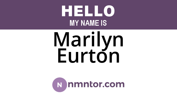 Marilyn Eurton