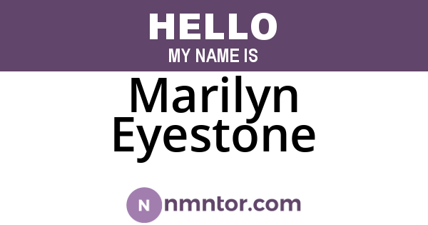 Marilyn Eyestone