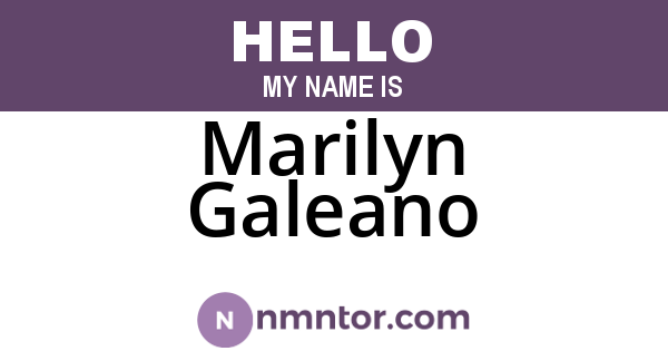 Marilyn Galeano