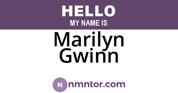 Marilyn Gwinn