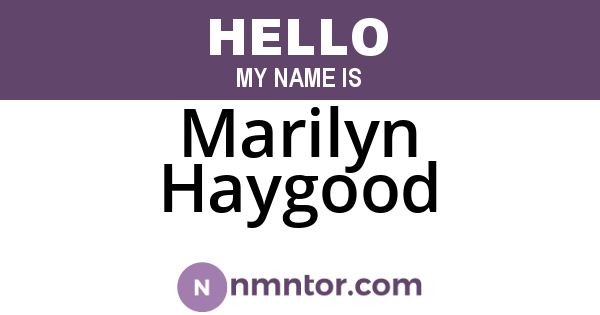 Marilyn Haygood