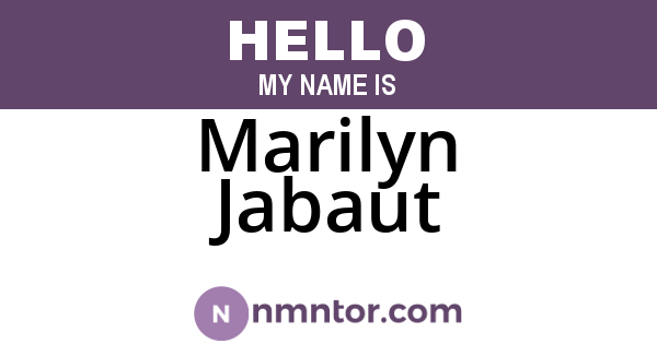 Marilyn Jabaut